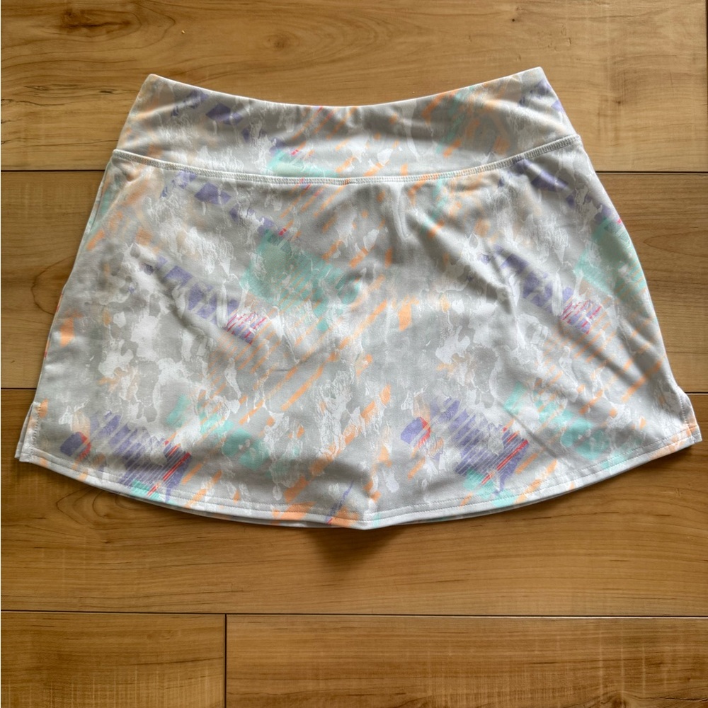 DSG White Skort with Mint, Lavender and Peach Accents